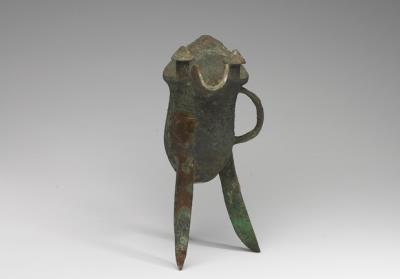 图片[2]-Jue wine vessel with inscription of Diao gui, late Shang dynasty, c. 13th-11th century BCE-China Archive